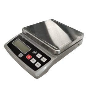 Báscula electrónica con plato de acero inoxidable y adaptador 10 kg 110V |RWA
